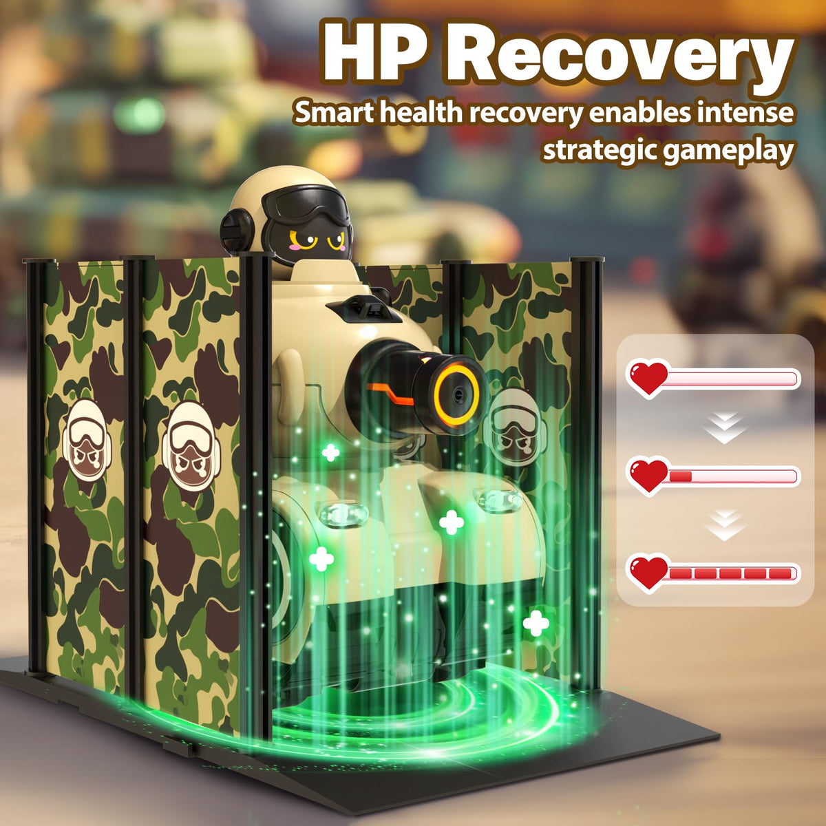 Innofans built-in battle sounds intensify bumper car battles.