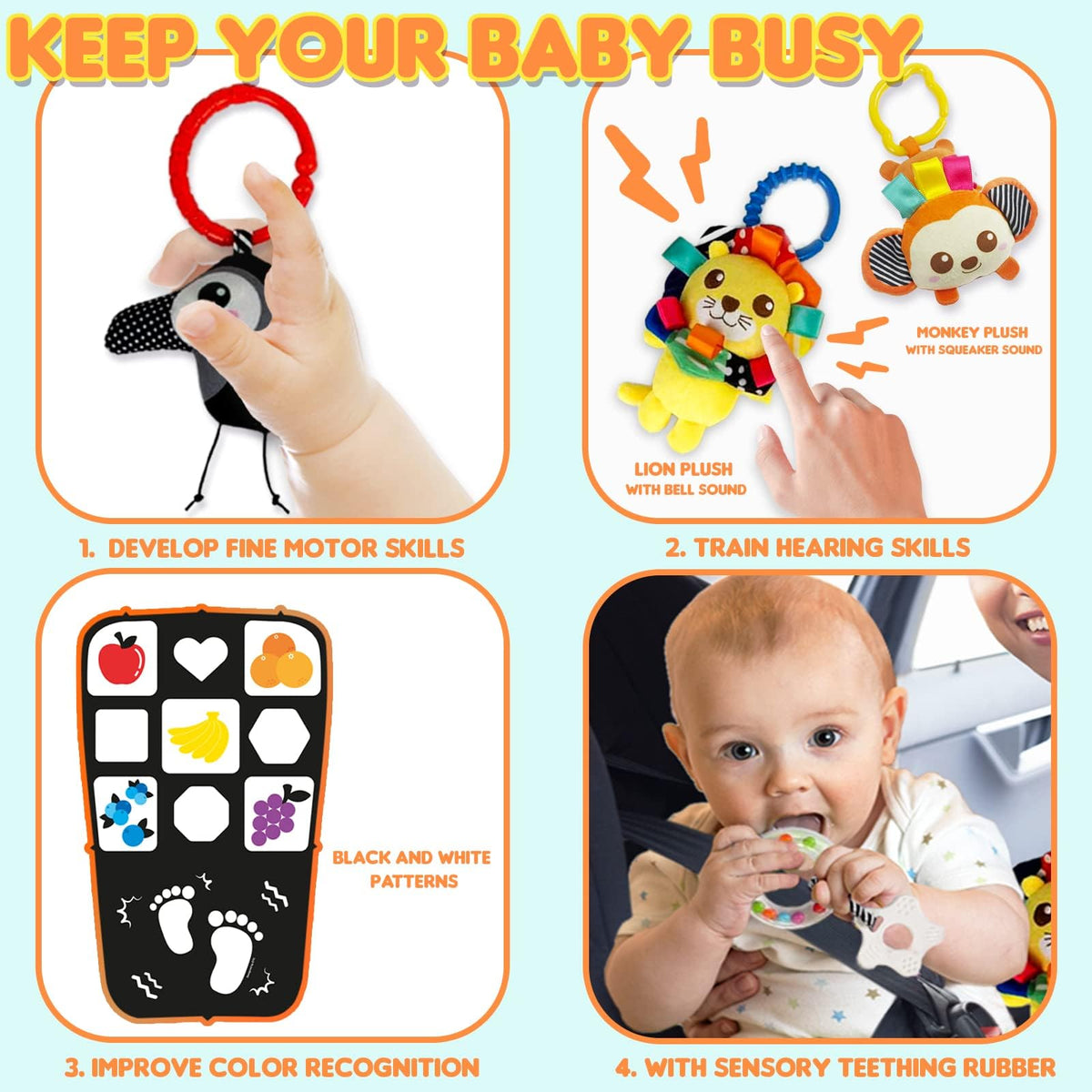 Innofans Beads with Ring support easy gripping during exploration.