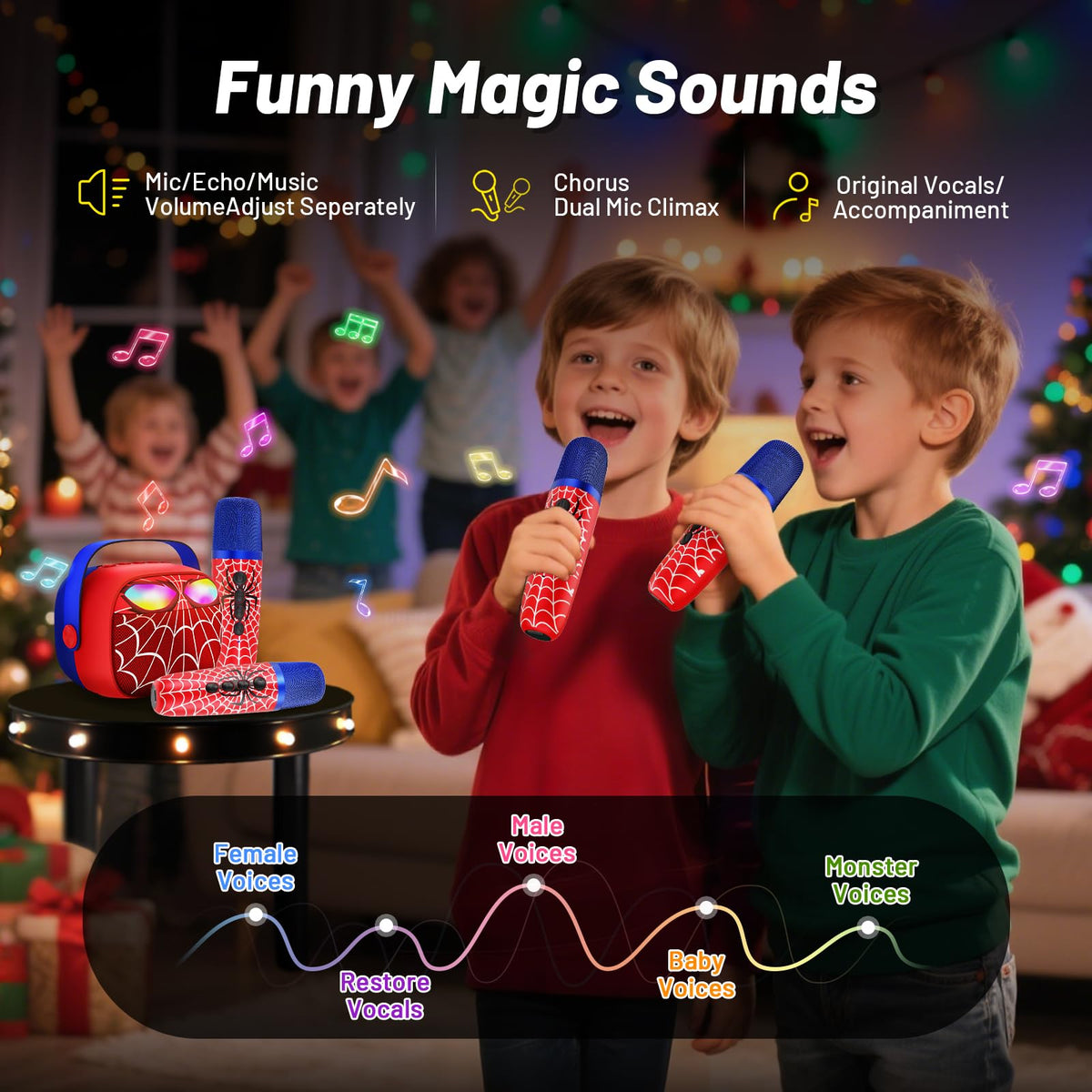 Innofans includes two mics and quick Bluetooth pairing for easy setup.