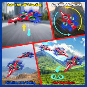 Innofans RC fighter jet with light features for dramatic night flights.