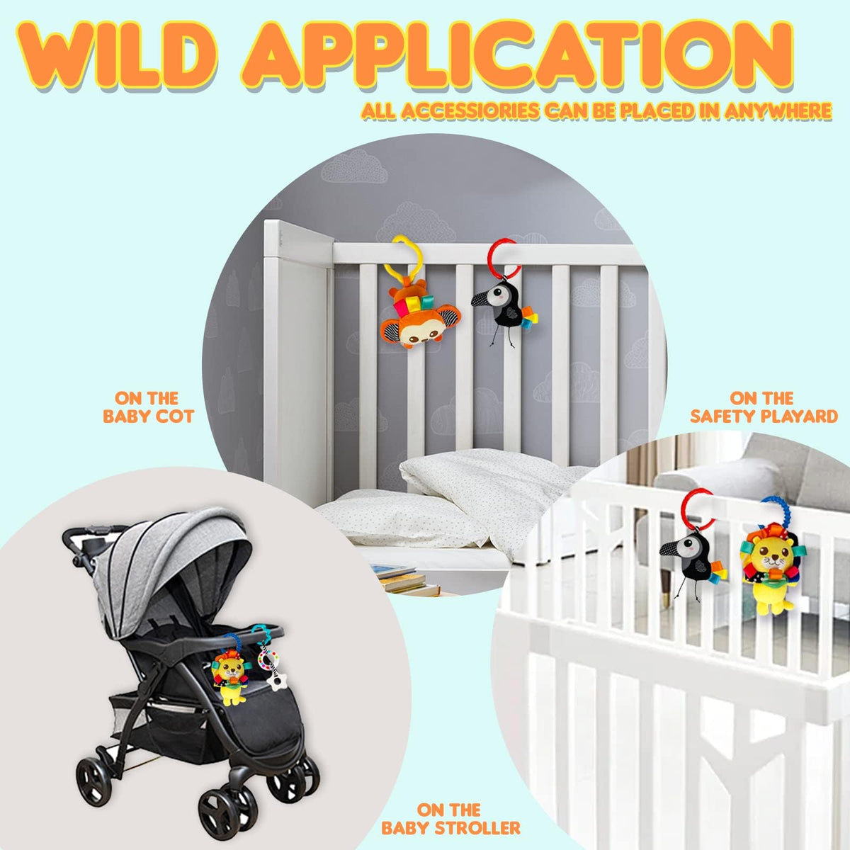Innofans Seat Attachment Buckle ensures secure, adjustable toy placement.