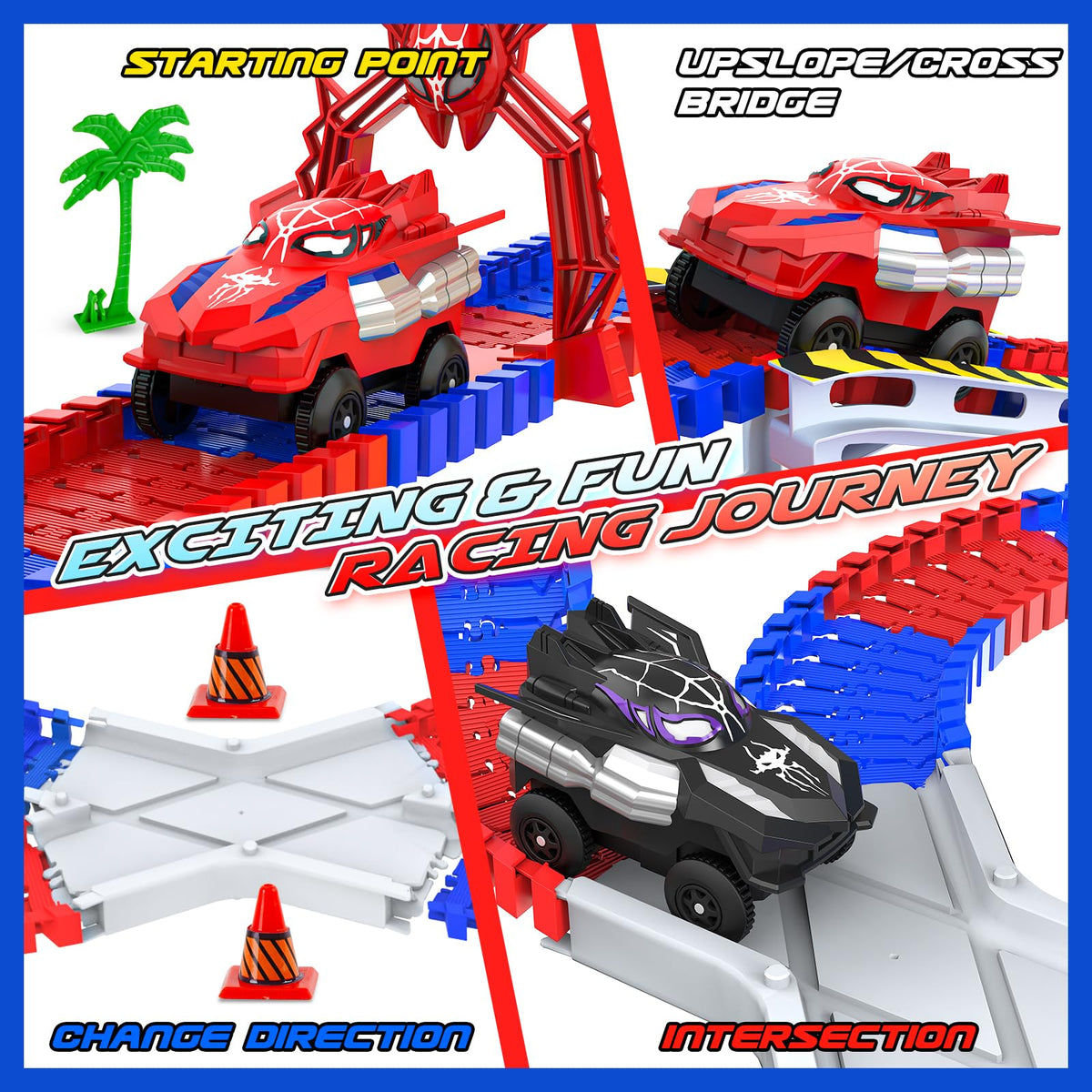 Innofans Spider Toys crossroads layout expands racing routes