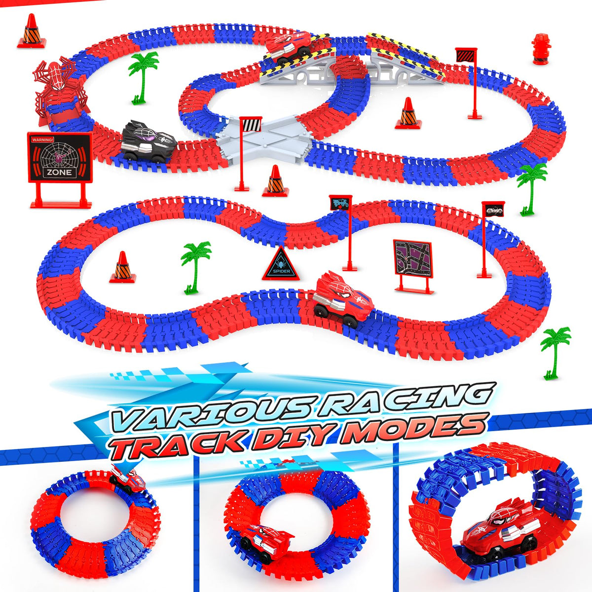 Innofans Spider Toys traffic signs guide safe, organized play