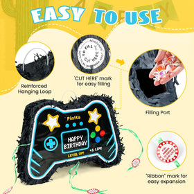 INNOLIFE Video Game Piñata fill hole enables easy loading of treats