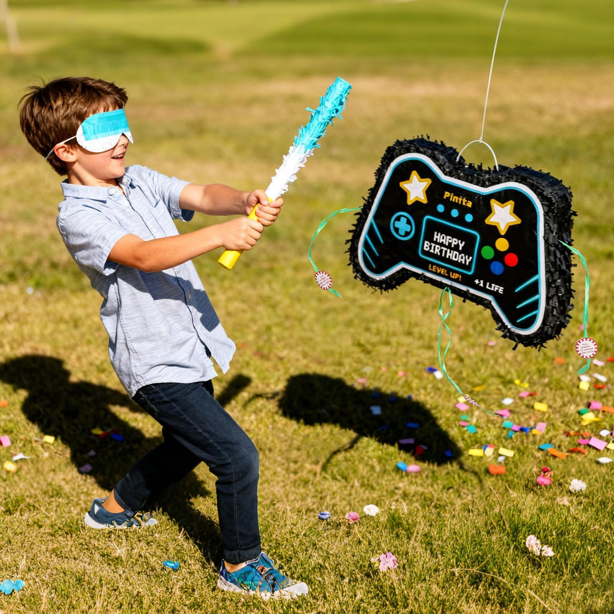 INNOLIFE Video Game Piñata scene shows kids enjoying a group activity