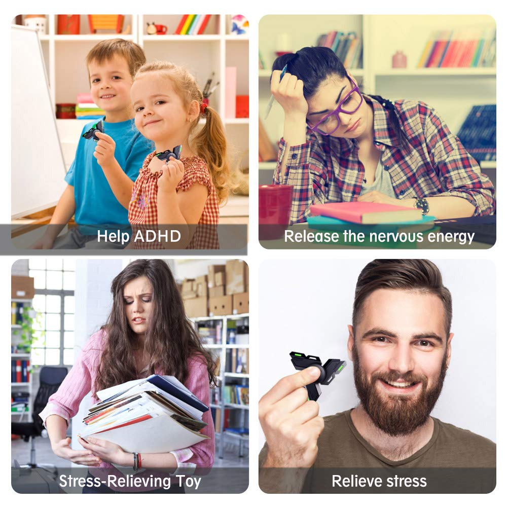 INNÔPLUS fidget spinner travel-friendly design for on-the-go focus.