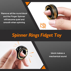 INNÔPLUS magnetic rings fidget toy shows eight slots for tactile activity.