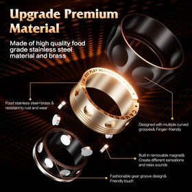 INNÔPLUS fidget spinner anti-slip surface improves grip stability.