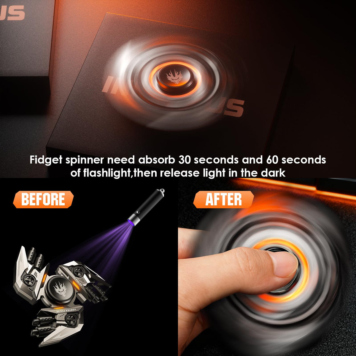 INNÔPLUS upgrade fidget spinner packaging is gift-ready