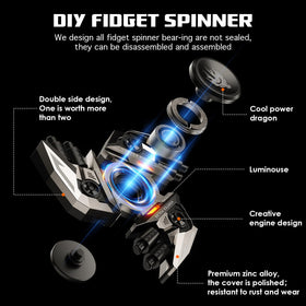 INNÔPLUS upgrade fidget spinner operates quietly for discreet use