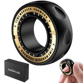 INNÔPLUS upgraded fidget spinner in black offers pocket-size stress relief for daily use.