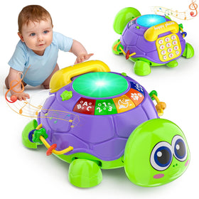 INNOSKY musical turtle crawling toy promotes active play and pursuit