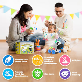 Innosky Musical Cow toy includes songs, animal sounds, and four pull ropes.