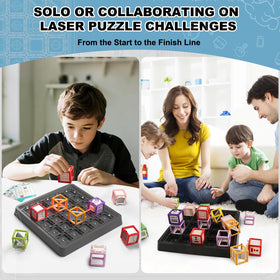 Innovakids Laser Maze mirror-reflection demo to explore light paths safely.