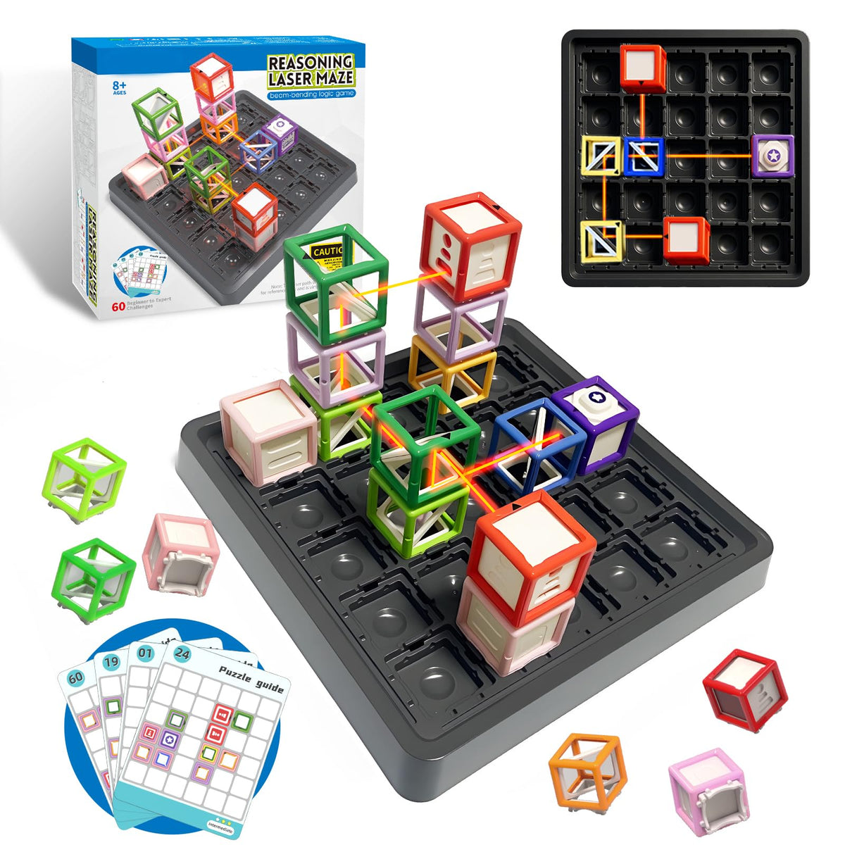 Innovakids Laser Maze out-of-box setup for instant optics learning.