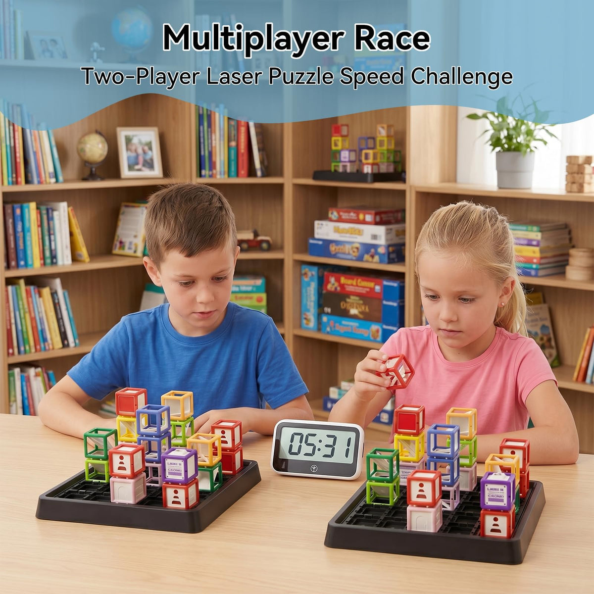 Innovakids Laser Maze refraction exploration highlights how light bends.