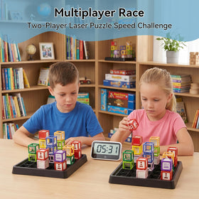Innovakids Laser Maze refraction exploration highlights how light bends.
