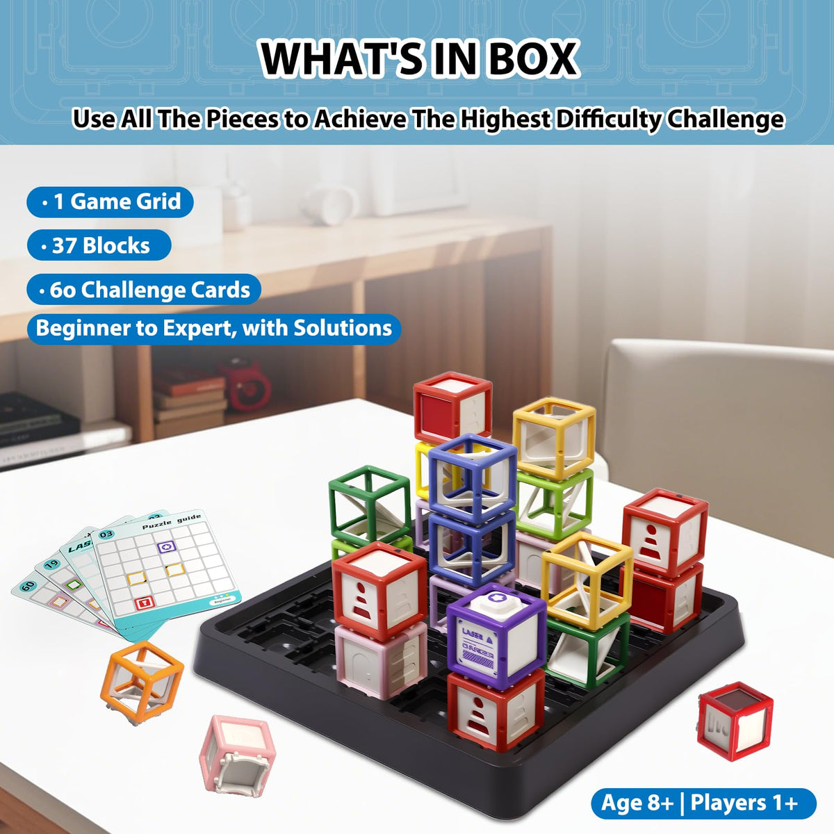 Innovakids Laser Maze two-player mode promotes teamwork and friendly competition.