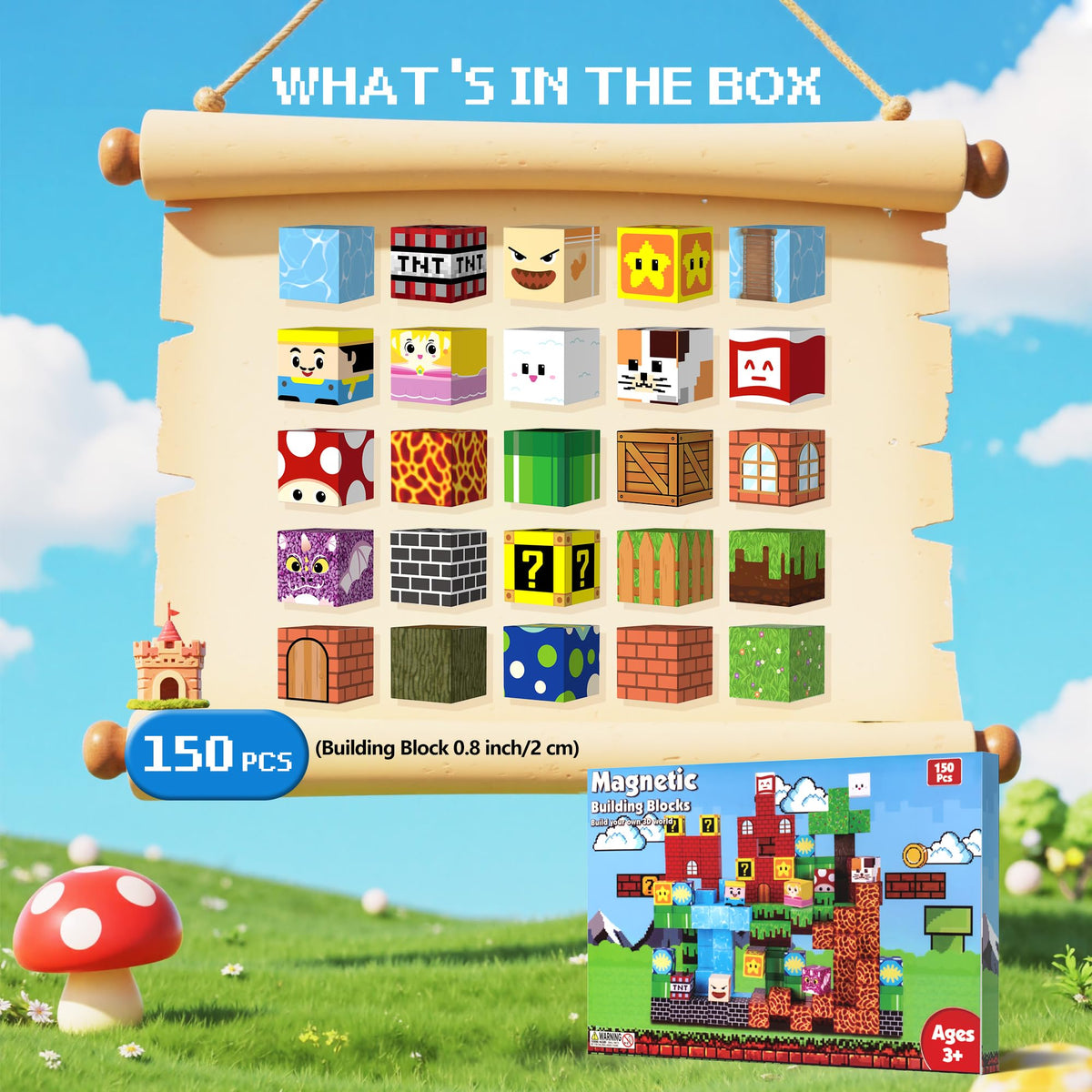 Innovakids magnetic blocks storage setup supporting focused, organized play
