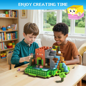 Innovakids magnetic blocks close-up of rounded edges and safety design