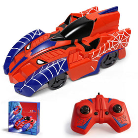 Innovakids Spider wall-climbing car demonstrates secure on-wall grip for smooth play.