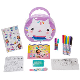 Innovative Designs Gabby’s Dollhouse art activity set in travel case for portable creativity