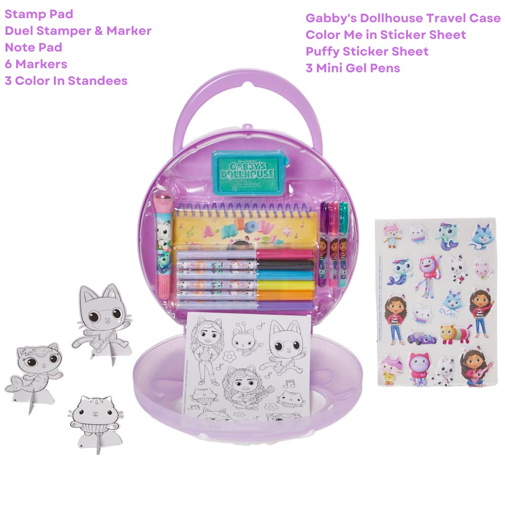 Gabby’s Dollhouse marker set color for on-the-go drawing