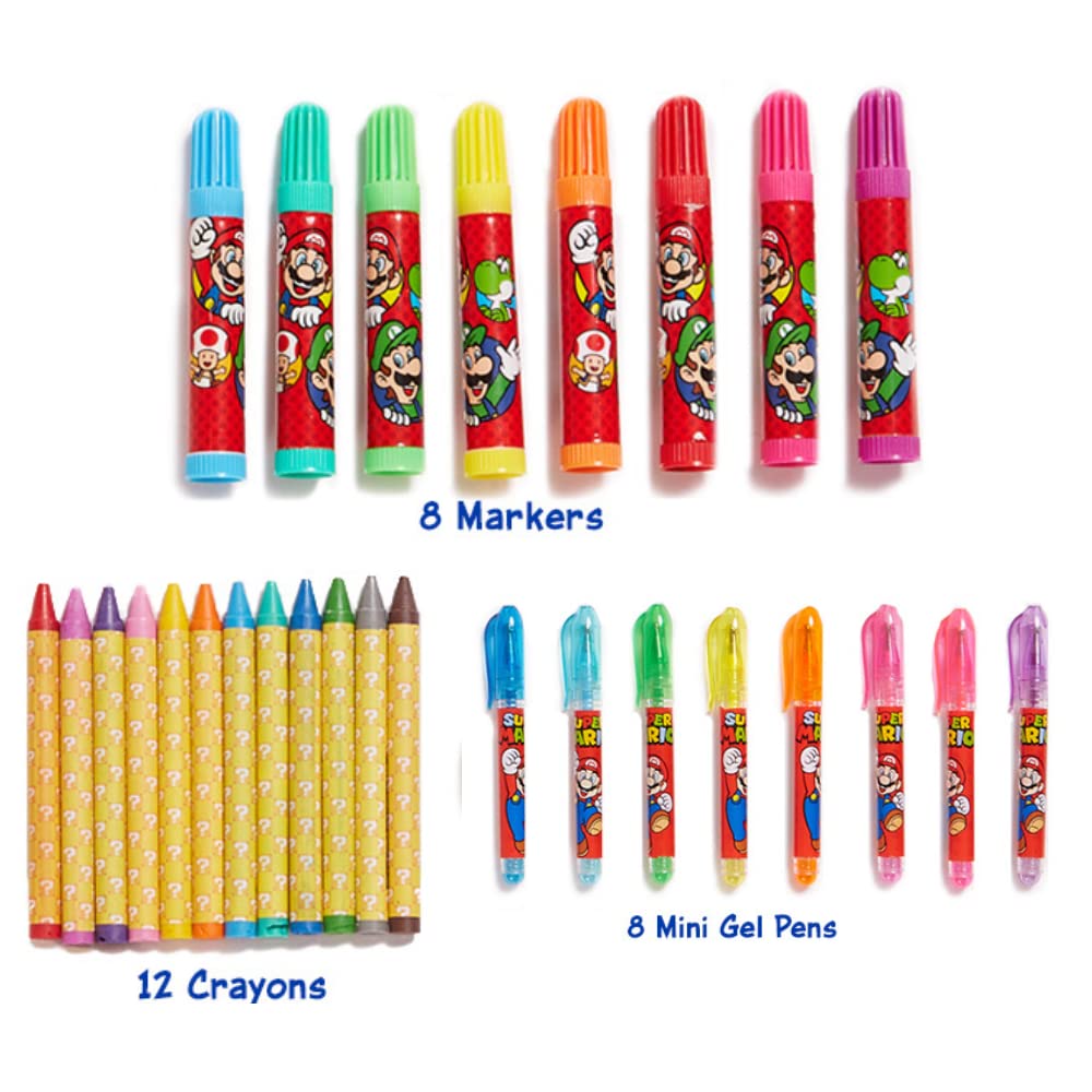Innovative Designs Mario Deluxe art supplies bundle keeps kids creatively engaged.