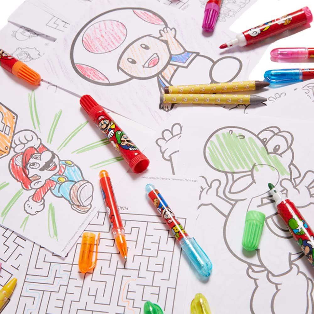 Innovative Designs Mario Deluxe crayons deliver smooth color for vibrant drawings.
