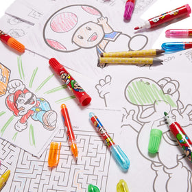 Innovative Designs Mario Deluxe crayons deliver smooth color for vibrant drawings.