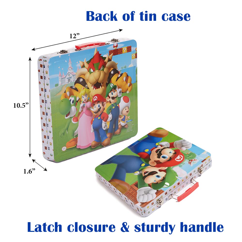 Innovative Designs Mario Deluxe temporary tattoos invite playful body art at parties.