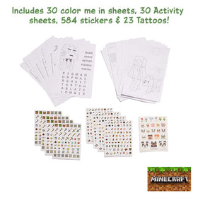 Innovative Designs Minecraft Deluxe Activity Set activity sheets spark creative problem-solving