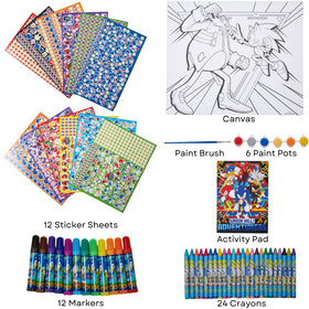 Innovative Designs pre-printed Sonic canvas sized 11.8 by 9.84 inches for focused art.