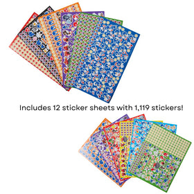 Innovative Designs twelve Sonic sticker sheets for decorating crafts and school supplies.