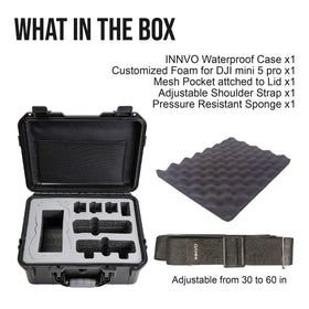 INNVO mesh pocket stores small accessories for quick access