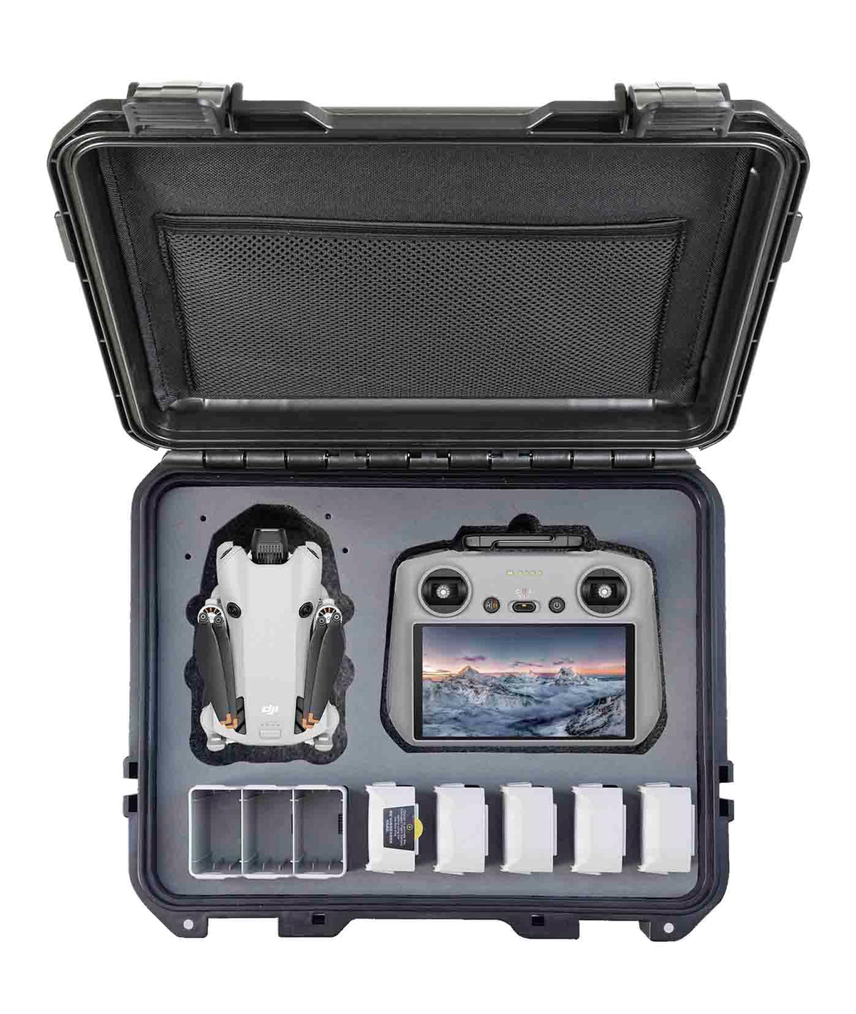 INNVO drone case exterior shell protects DJI Mini 4 Pro from impacts