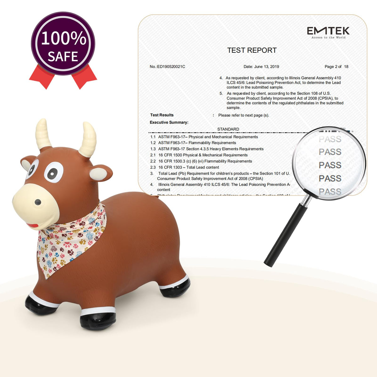 INPANY Bouncy Bull being inflated for quick, simple setup