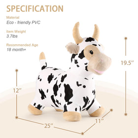 INPANY Bouncy Cow child riding action supports balance during pretend rodeo