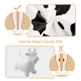 INPANY Bouncy Cow inflated easily for quick setup before active play