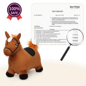 INPANY bouncy horse ride-on design sparks active imagination and balance.