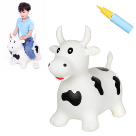 INPANY cow hopper front view for engaging indoor play and balance practice