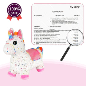 INPANY unicorn bouncy horse gift ready presentation for birthdays