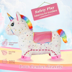 INPANY unicorn bouncy horse inflation pump setup for quick setup