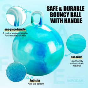 INPODAK Hopper Ball in bright colors for visibility and fun