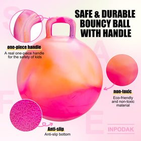 INPODAK Hopper Ball with vibrant colors invites indoor and outdoor fun.