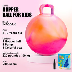 INPODAK Hopper Ball with pump included for quick inflation