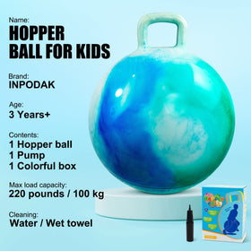 INPODAK Hopper Ball with pump included for quick inflation