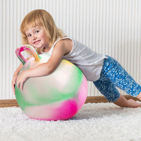 Vibrant colors of the INPODAK Hopper Ball attract kids to active play