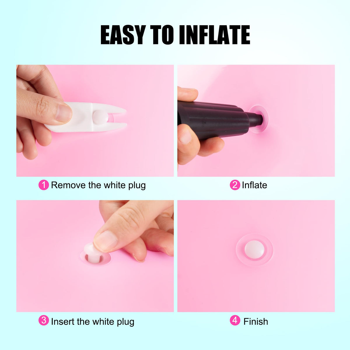 INPODAK Hopper Ball includes pump for quick inflation.