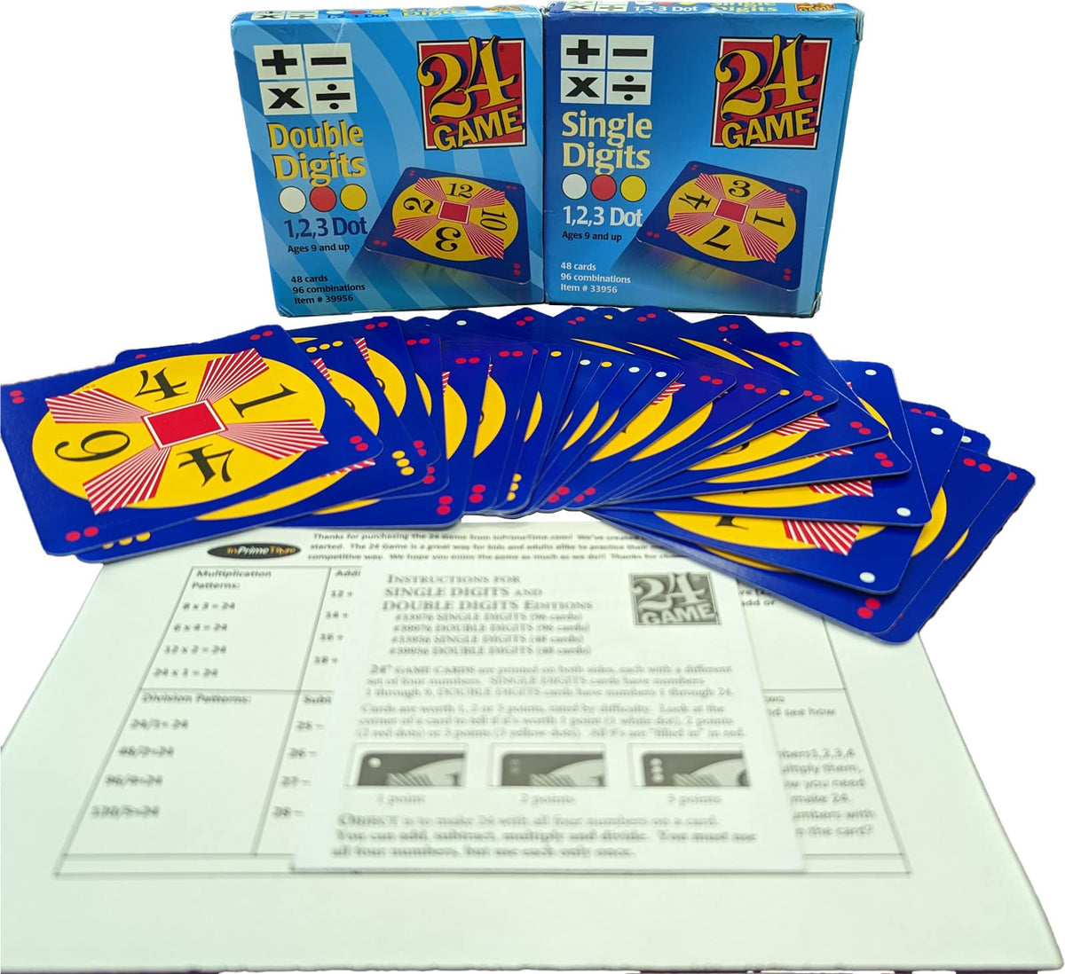InPrimeTime 24Game single-digit cards boost fast mental math.